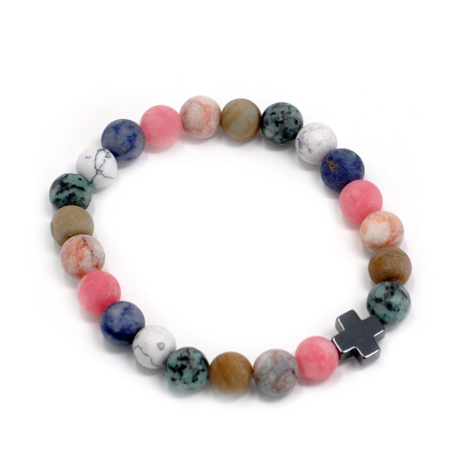 Friendship Bracelet Set | Harmony | Rainbow Gemstones | Set of 2