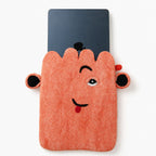 Pink Cute Face Felt Laptop Pouch (up to 14")