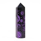 Mystic Story Deep Purple Black Obsidian Point