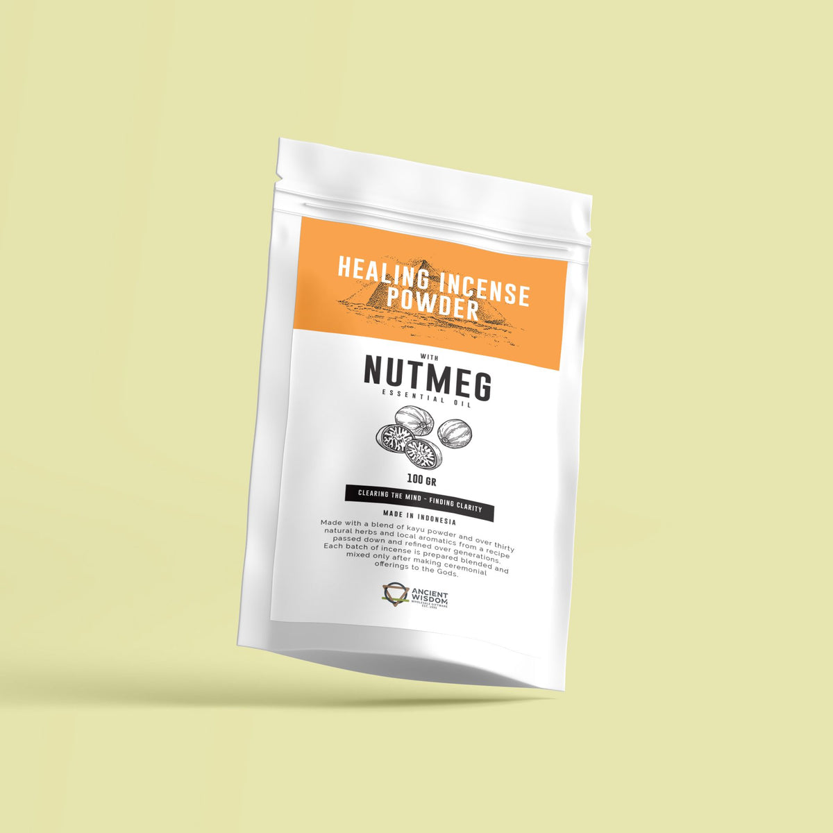 Nutmeg Healing Incense Powder - 100g