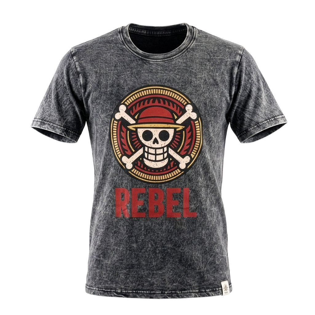 Nomad Sari Stonewashed Cotton T-Shirt | Rebel |Charcoal | Small