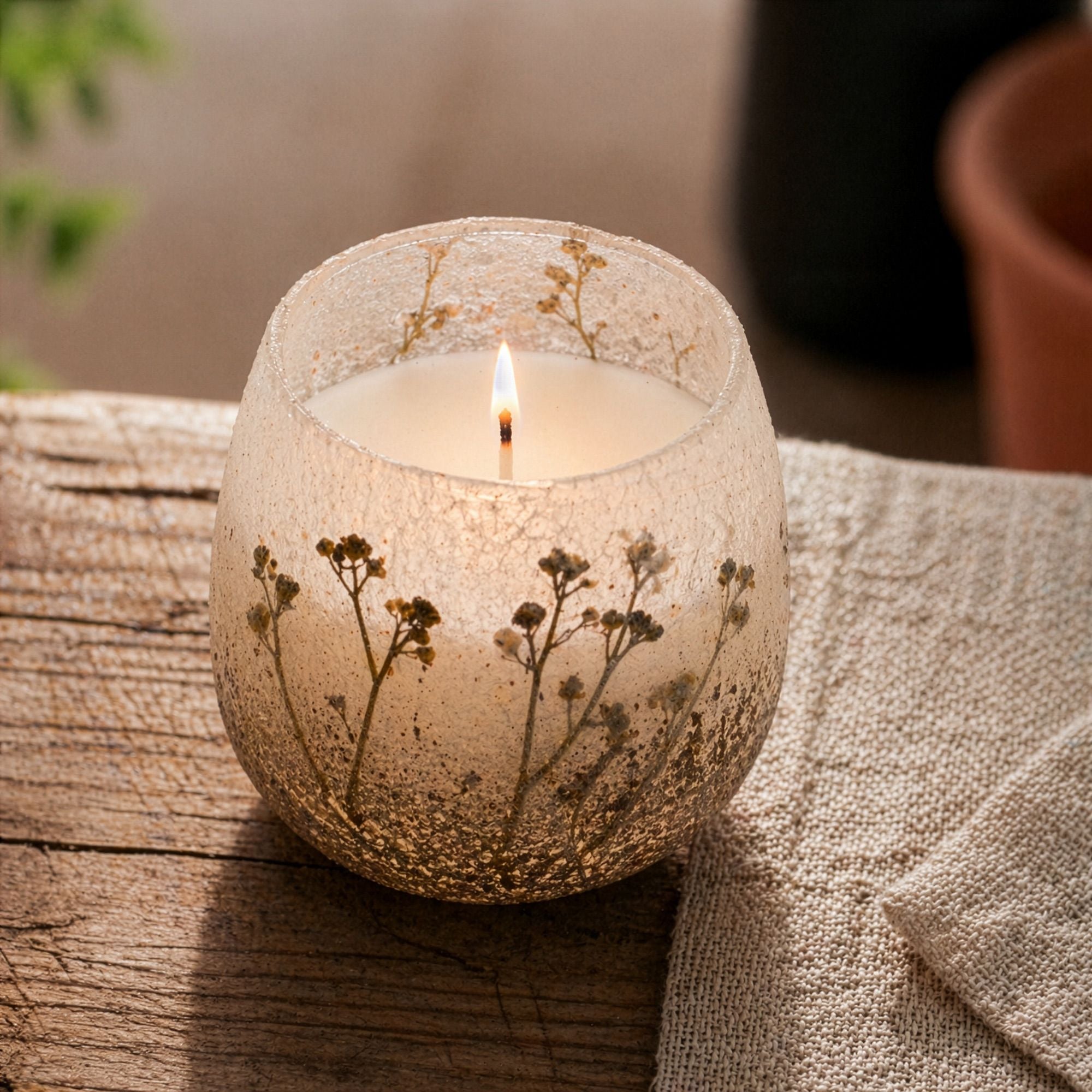 Wildlight Woods — Medium Botanical Glass Jar Candle
