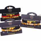 Yellow Aventurine Gemstone Double Power Bracelets