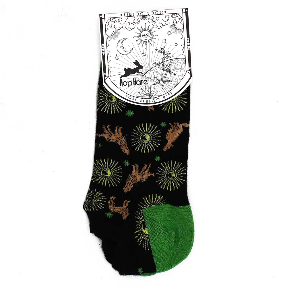 Moonlight Wolf Hop Hare Bamboo Socks Low (3.5-6.5)