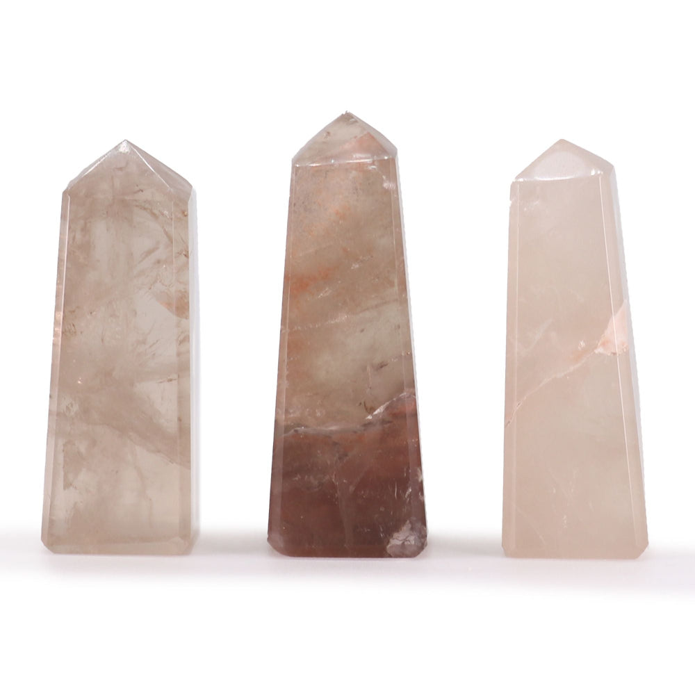 Smokey Quartz Gemstone Obelisk Points approx 5cm