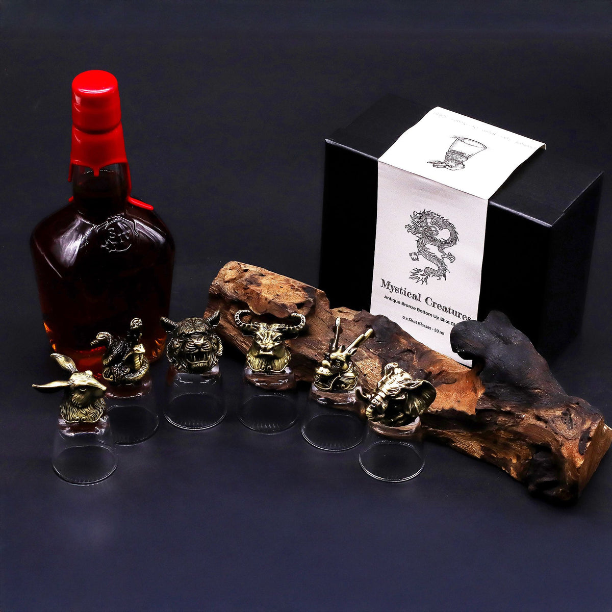 Mystical Creatures Shot Glass Gift Set - 6 x 50ml