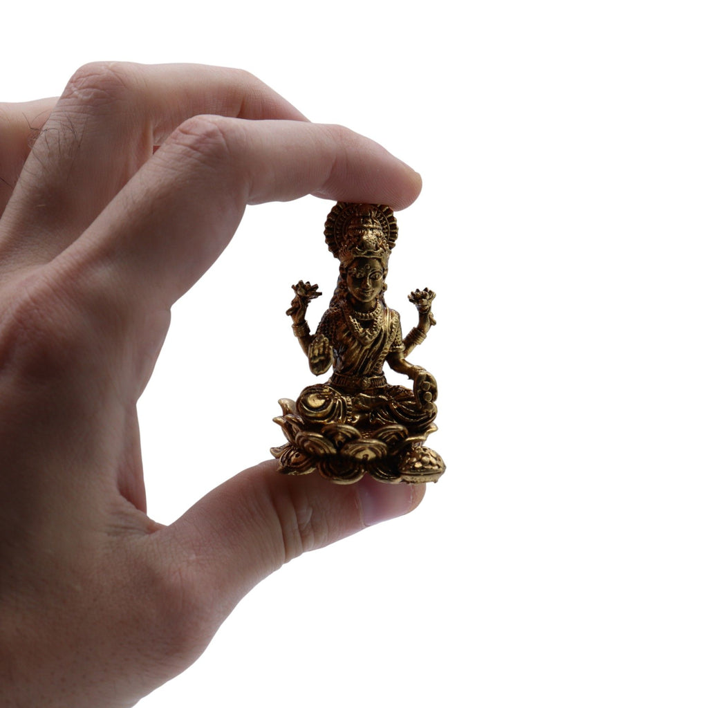 Laxmi Brass Miniature God 49mm