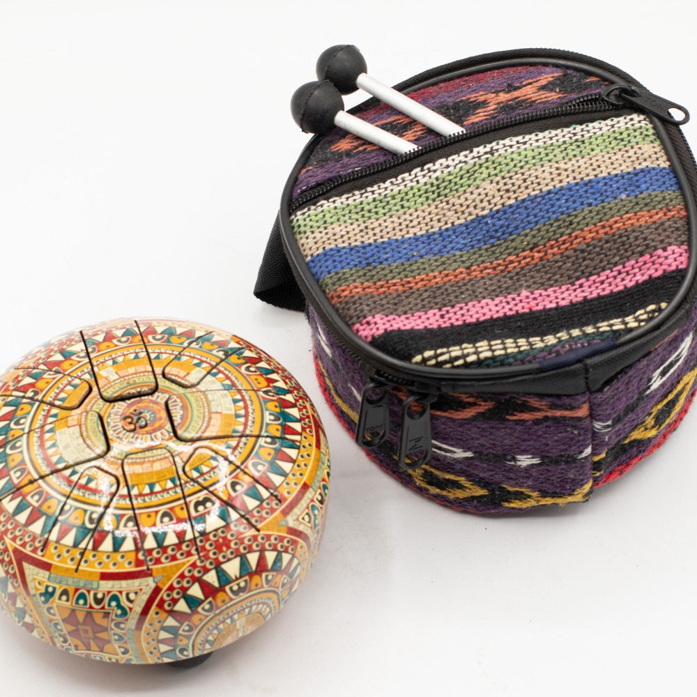 Small Hapi Drum Multi Coloured