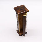 Mango Wood Brass Inlay Square Incense Tower