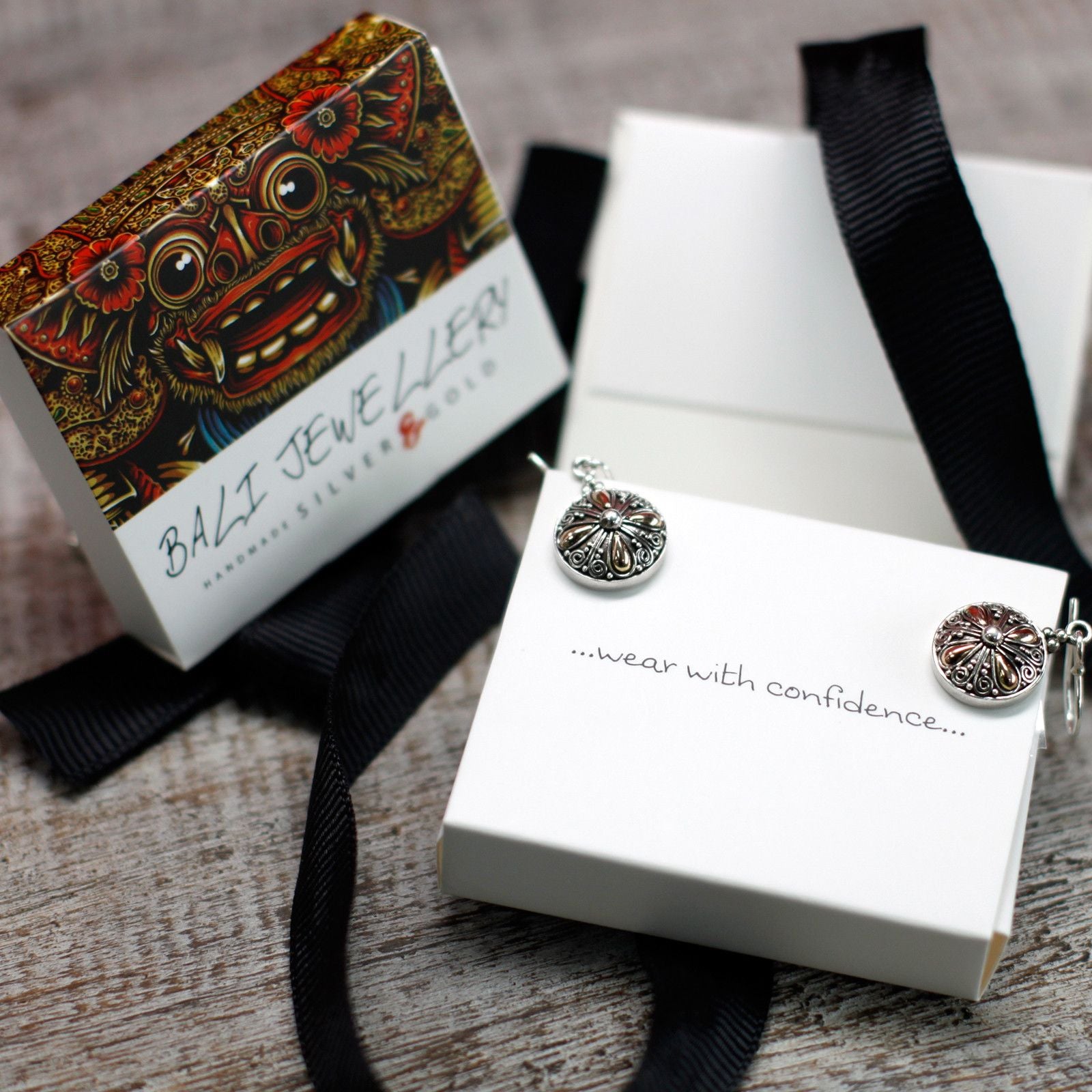 Classic Round Silver & Gold Earrings
