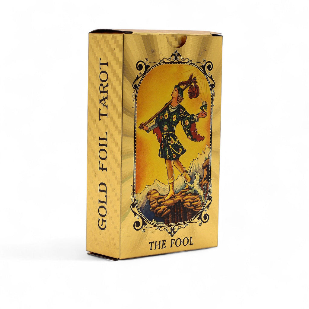 All Seeing Eye Blue & Gold Foil Tarot Card Set with booklet