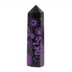 Mystic Story Deep Purple Black Obsidian Point