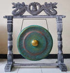 Balinese Gong with Dragon Stand - 50cm - Greenwash