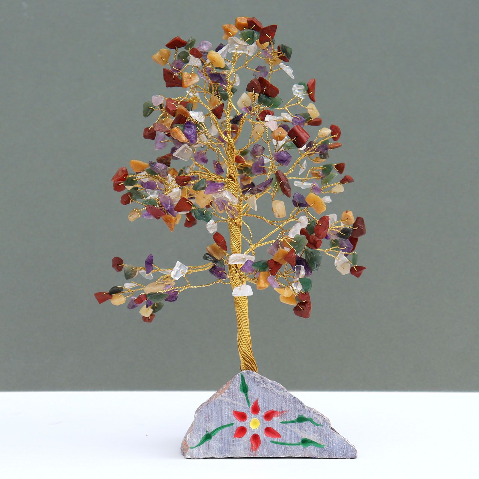 Multi-gem Gemstone Tree - ( 320 stone )