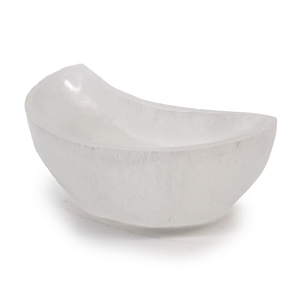 Selenite Moon Bowl 10cm | Crescent Crystal Bowl