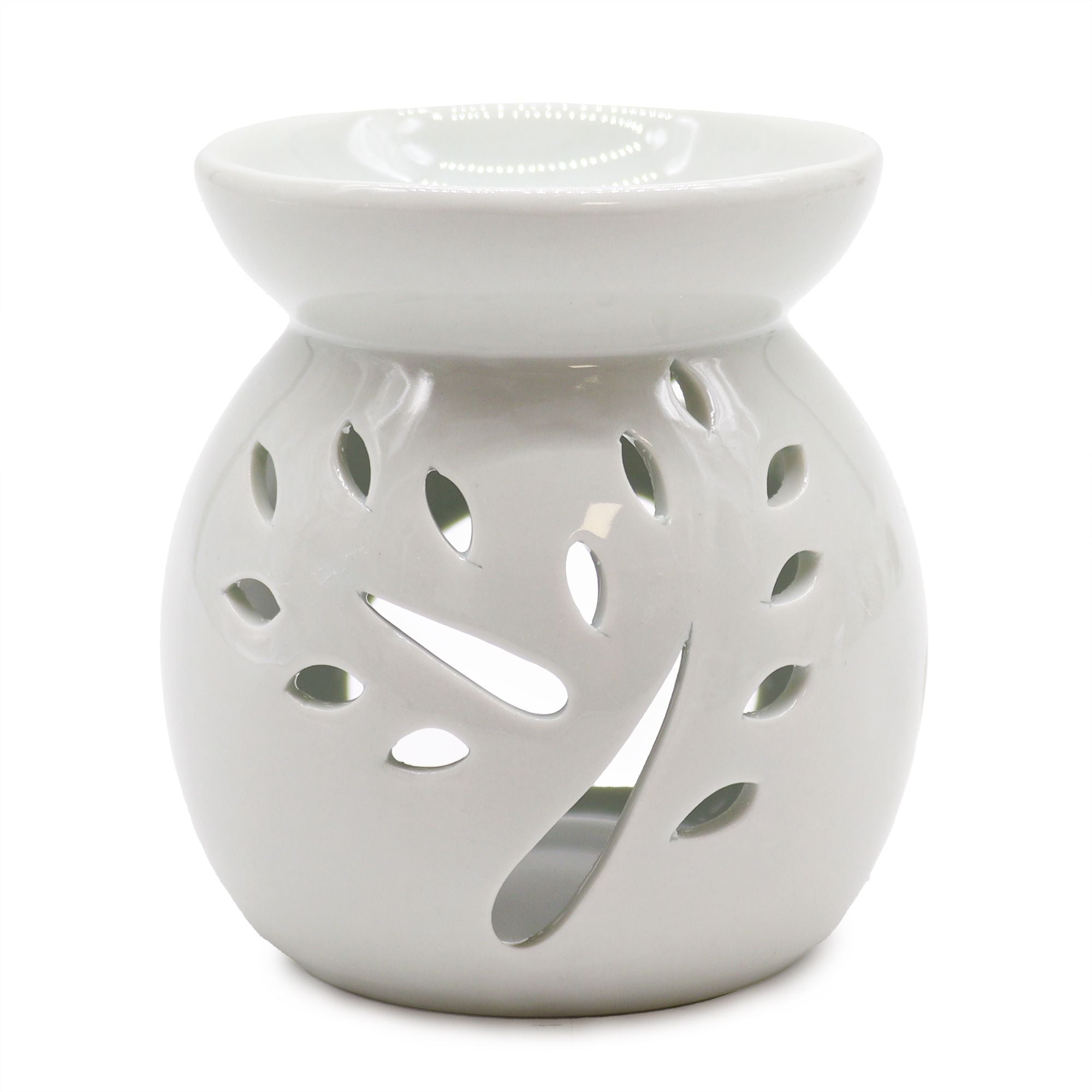 Tree Cut Out  Classic White Oil Burner