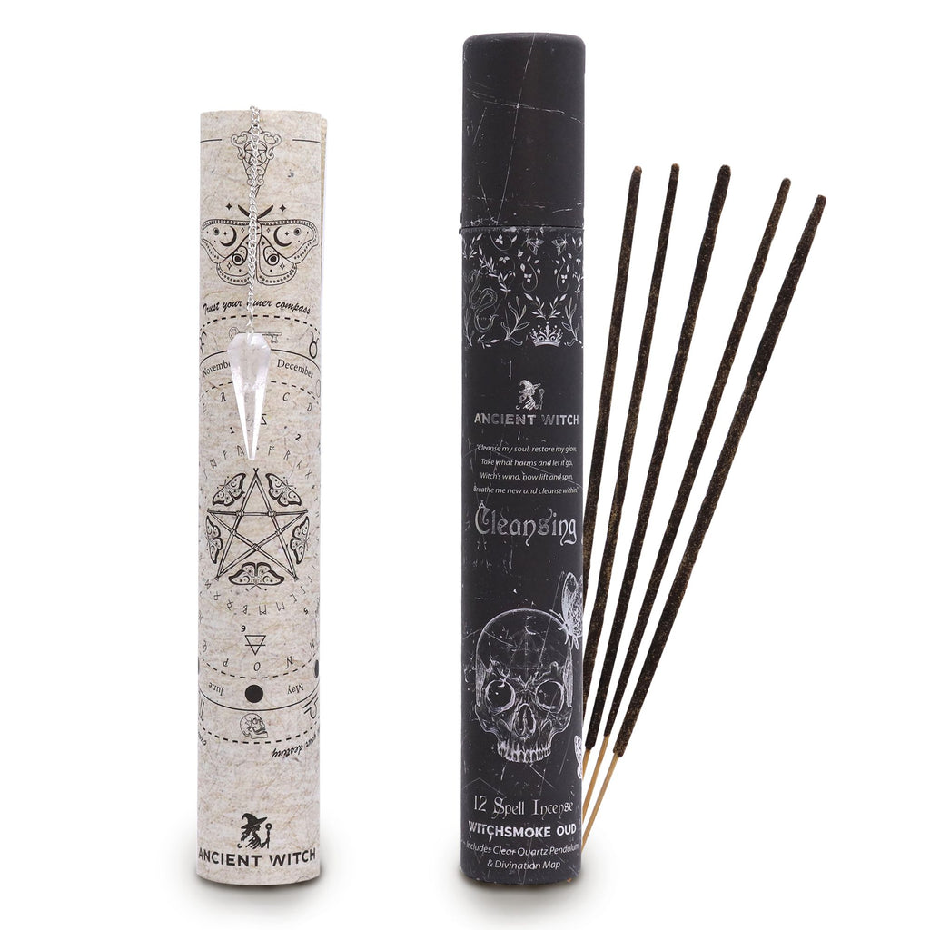 Cleansing Incense with Rock Crystal Pendulum | Ancient Witch