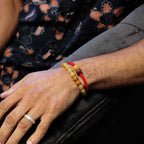 Yellow Aventurine Gemstone Double Power Bracelets
