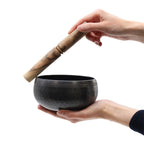 Small Black Beaten Bowl  14cm
