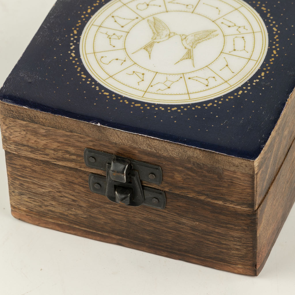Gemini Small Enamelled Keepsake Box