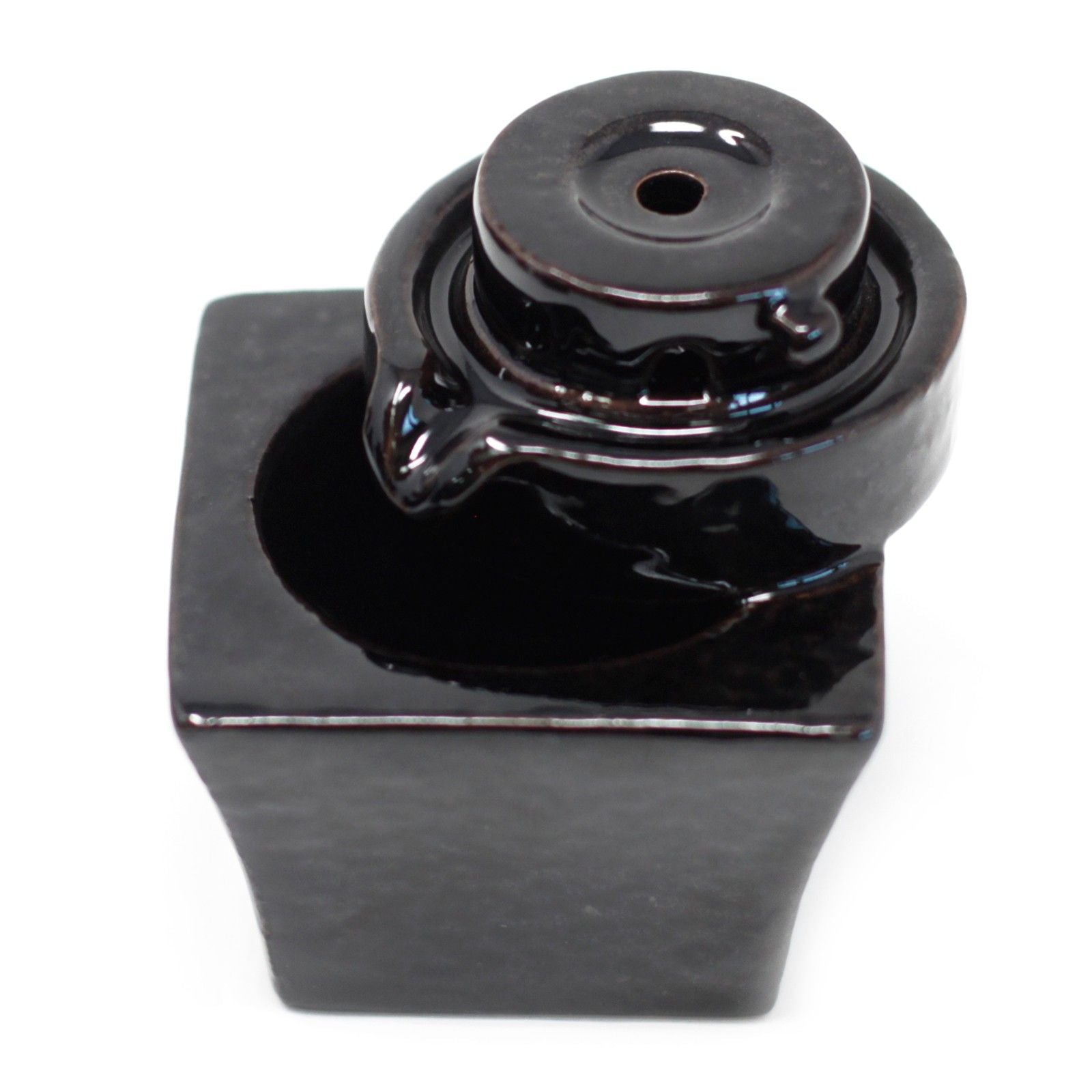 Round to Square Back Flow Incense Burner