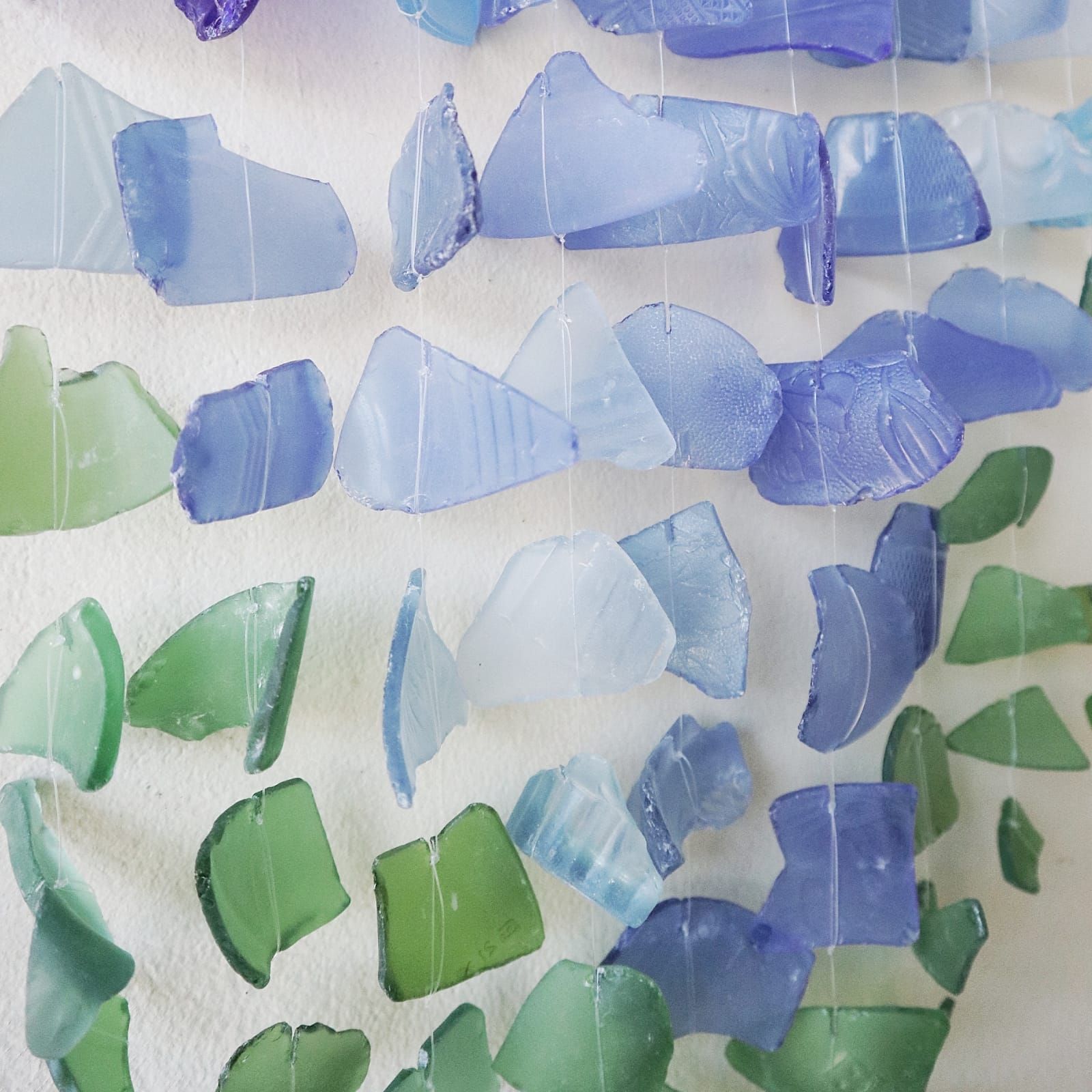 Blue & Green Three Stick Wind Chime