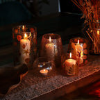 The Beltane Vessel — Pressed Botanical Candle Holder
