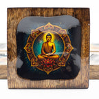 Buddha Enamelled Mango Tray Set
