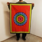 Cotton Wall Art Rainbow Flower of Life