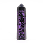 Mystic Story Deep Purple Black Obsidian Point