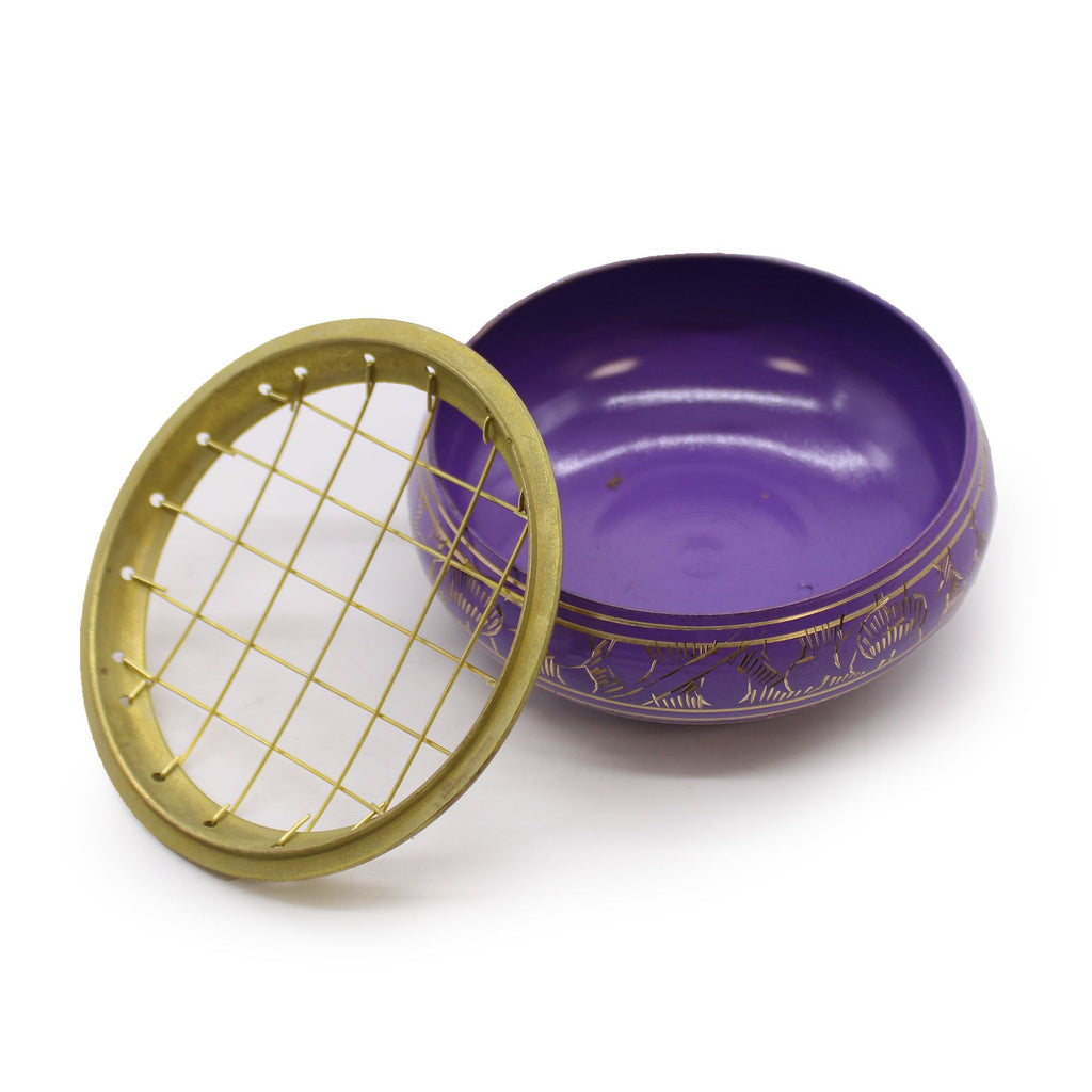 Crown Chakra Charcoal Incense Jar