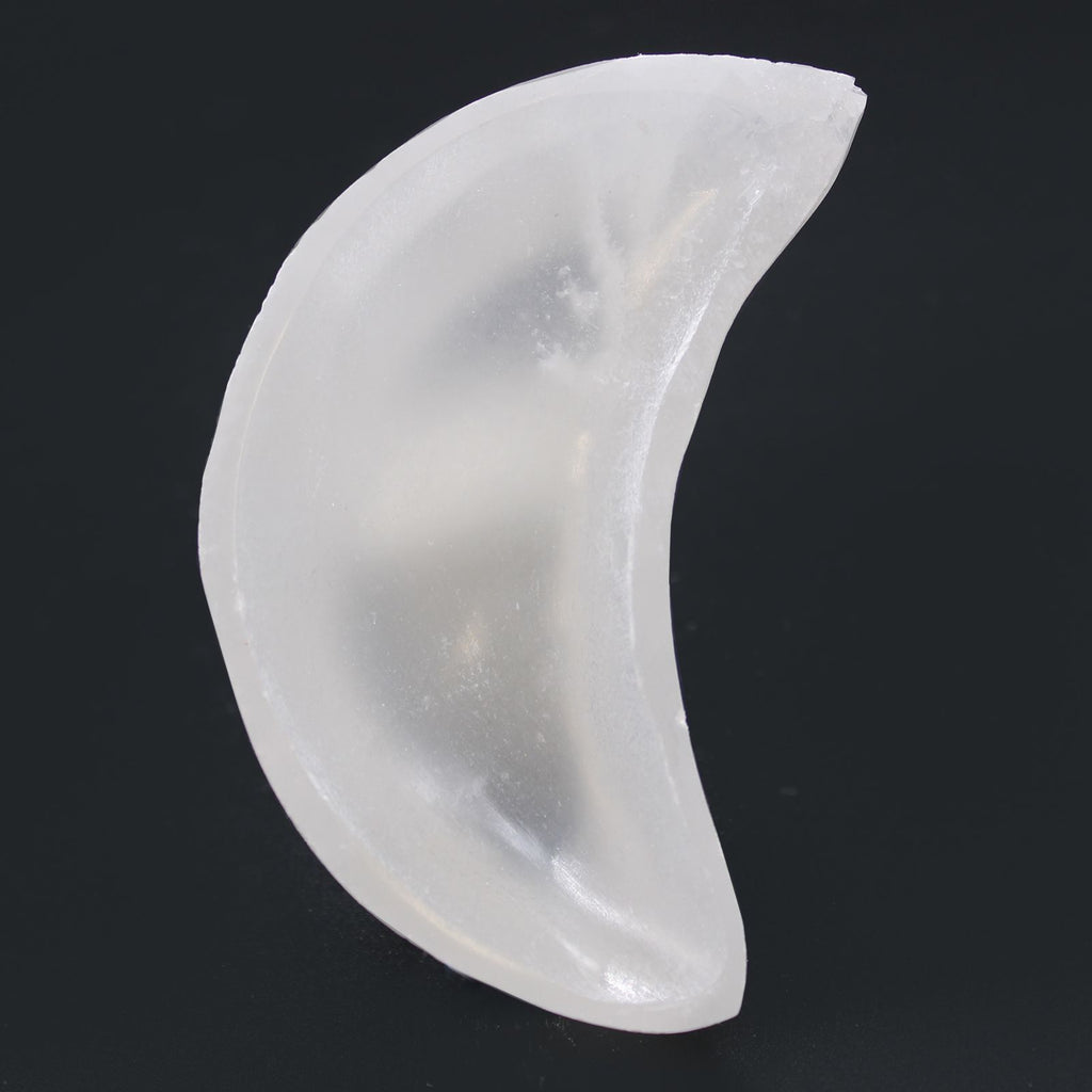 Selenite Moon Bowl 10cm | Crescent Crystal Bowl