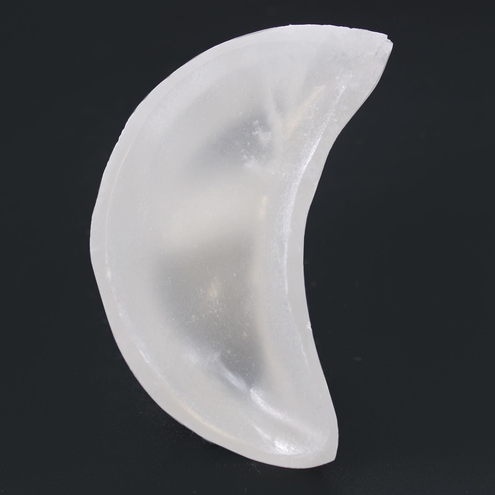 Selenite Moon Bowl 10cm | Crescent Crystal Bowl