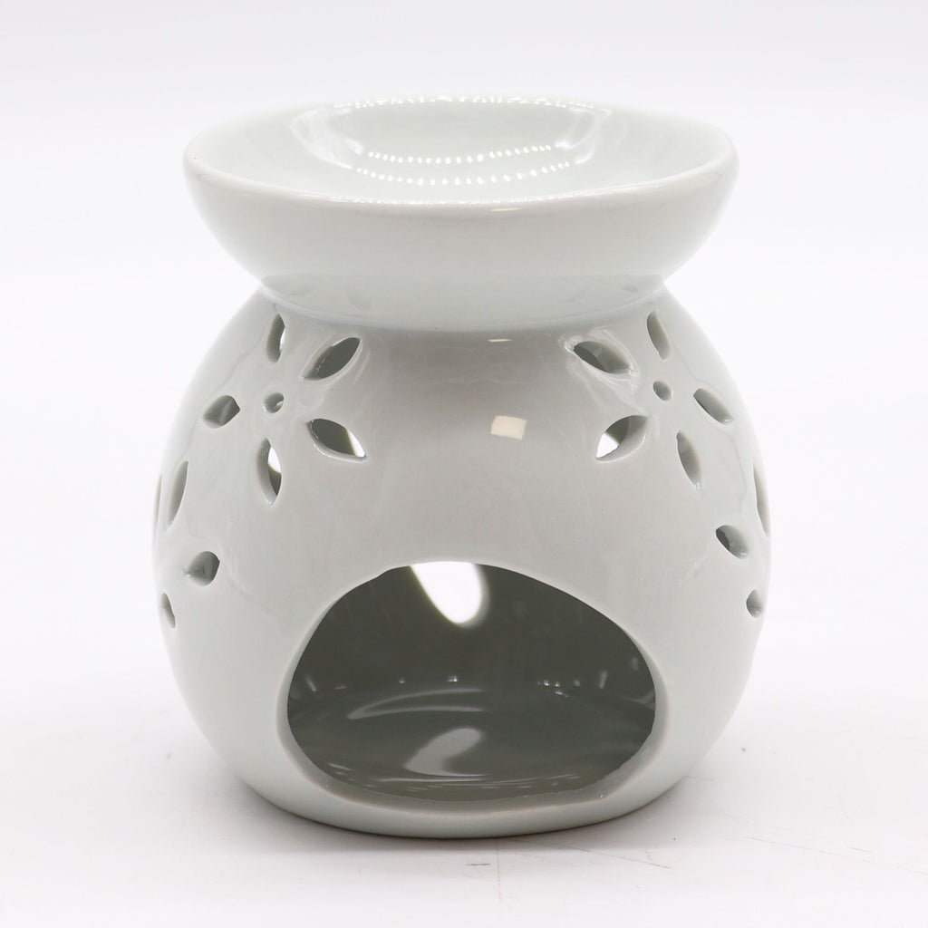 Tree Cut Out  Classic White Oil Burner