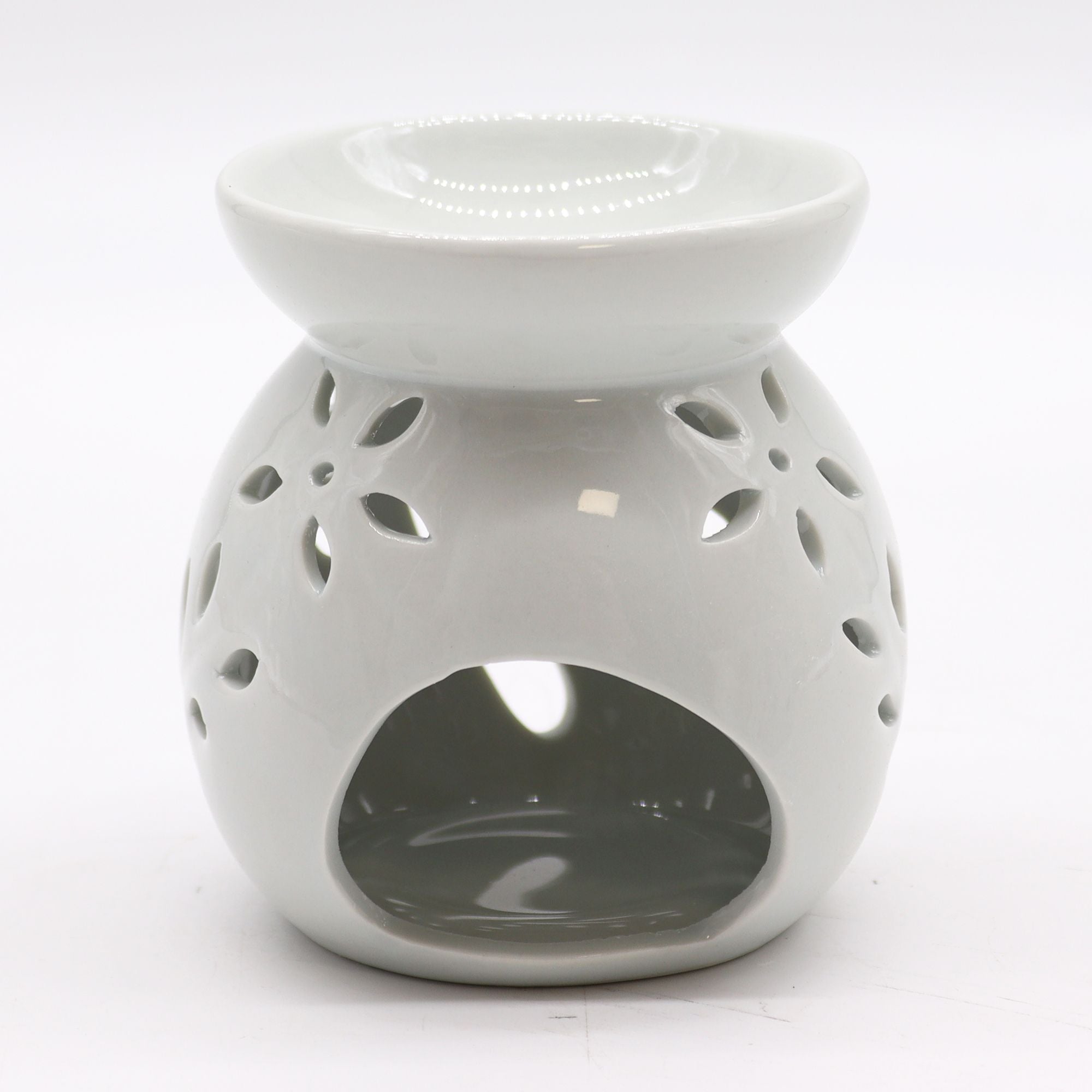 Tree Cut Out  Classic White Oil Burner