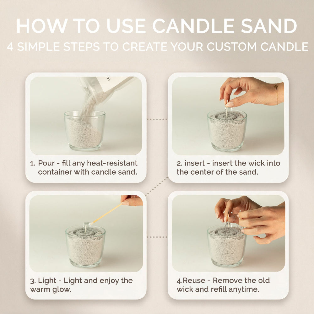 Chocolate Brown Millionaire Gold Candle Sand - 300g