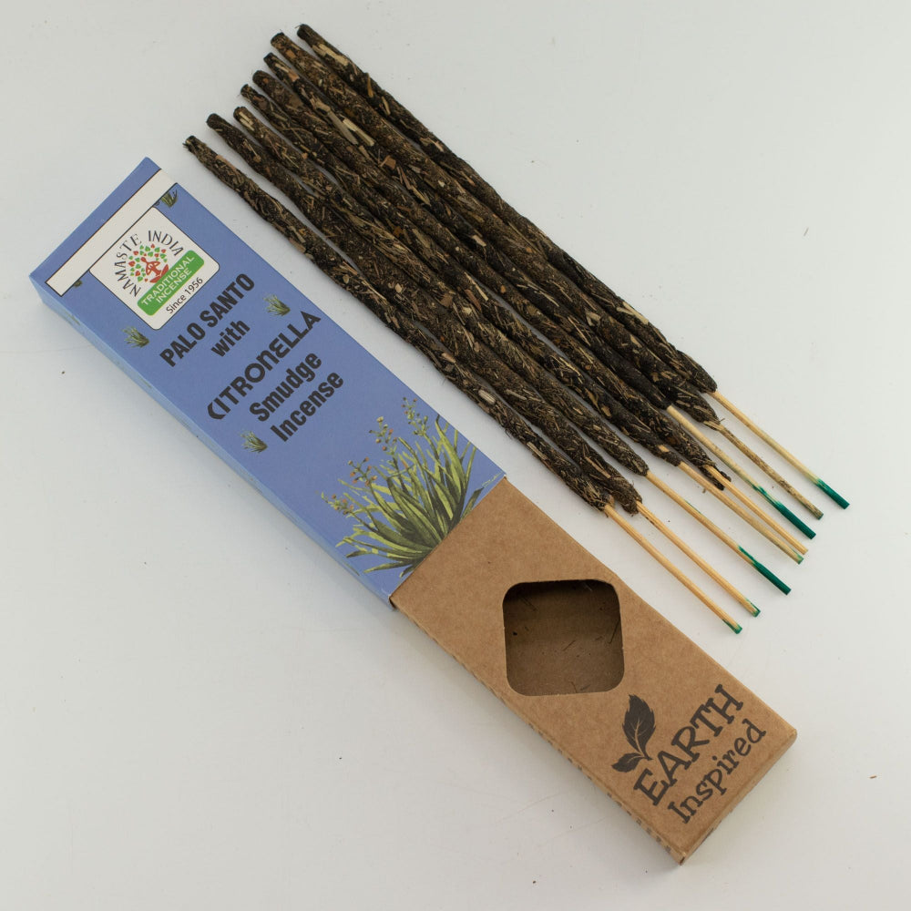 Namaste India Earth Inspired Palo Santo With Citronella Smudge Incense