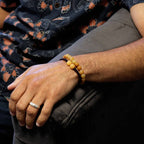 Yellow Aventurine Gemstone Double Power Bracelets