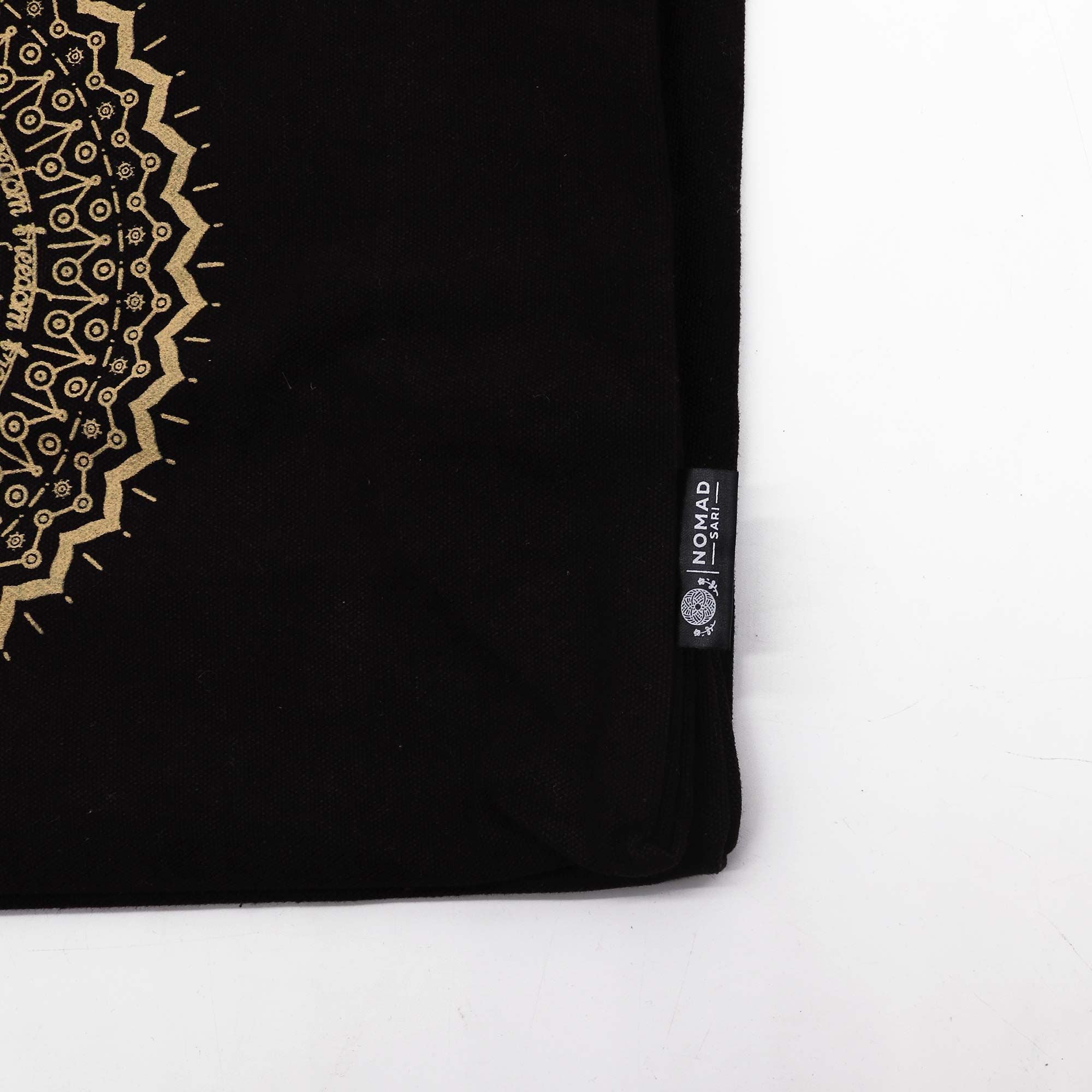 Freedom Mandala Oversized Tote Bag Chocolate Stonewash