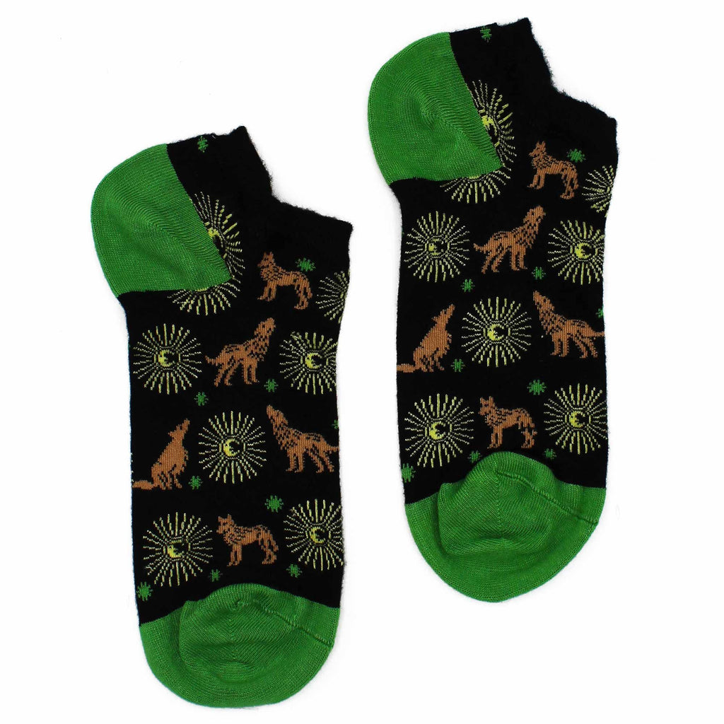 Moonlight Wolf Hop Hare Bamboo Socks Low (3.5-6.5)