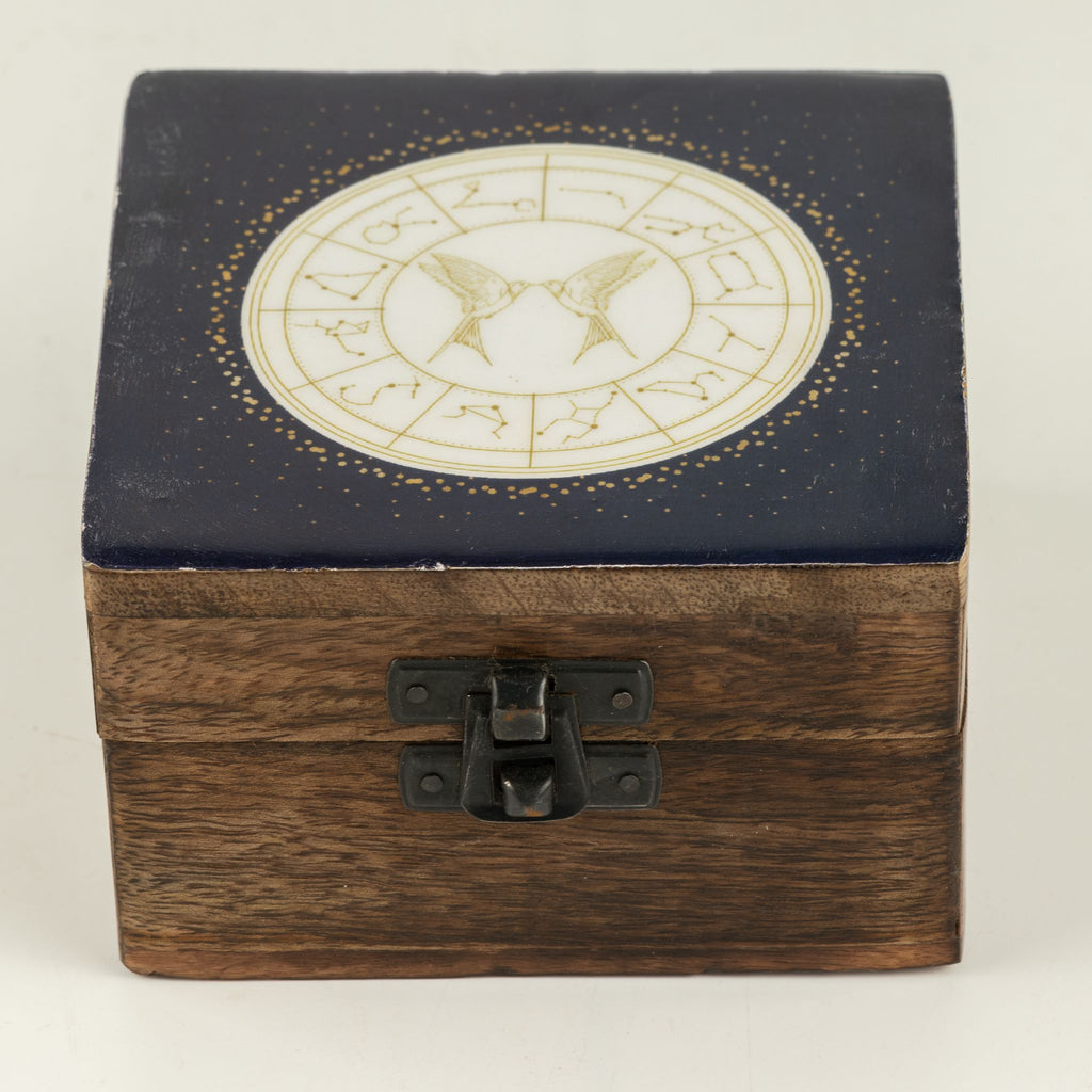 Gemini Small Enamelled Keepsake Box
