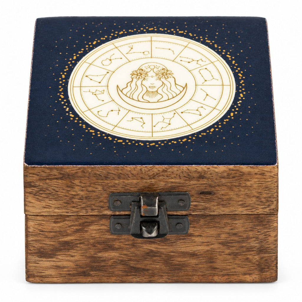 Virgo Small Enamelled Keepsake Box