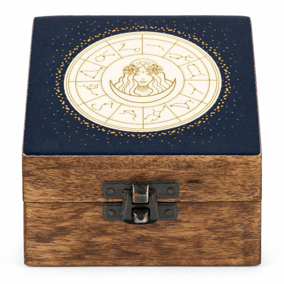 Virgo Small Enamelled Keepsake Box