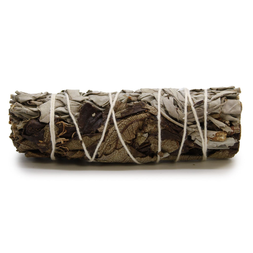 White Sage & Black Sage Smudge Stick | 10cm