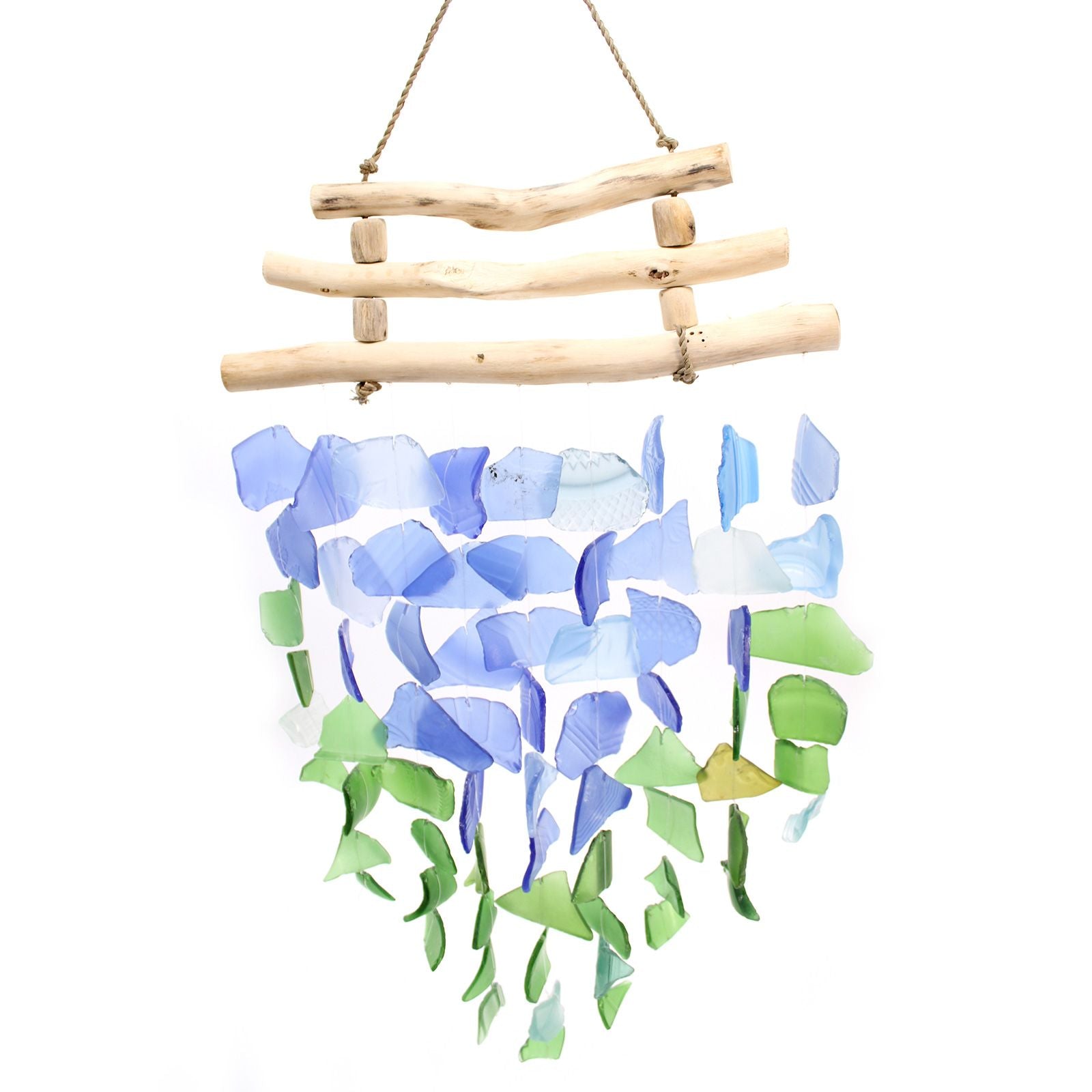 Blue & Green Three Stick Wind Chime