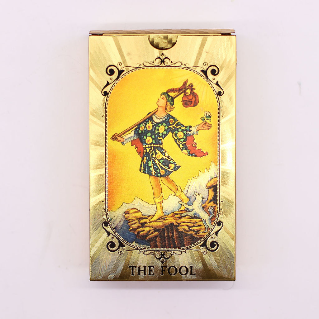 All Seeing Eye Blue & Gold Foil Tarot Card Set with booklet