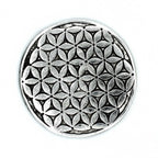 Polished Aluminium Flower of Life Incense Holder