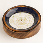 Leo Mango Wood Mini Bowl & Incense Stick Holder