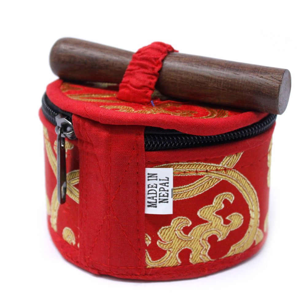 Red Mini Singing Bowl Gift Set