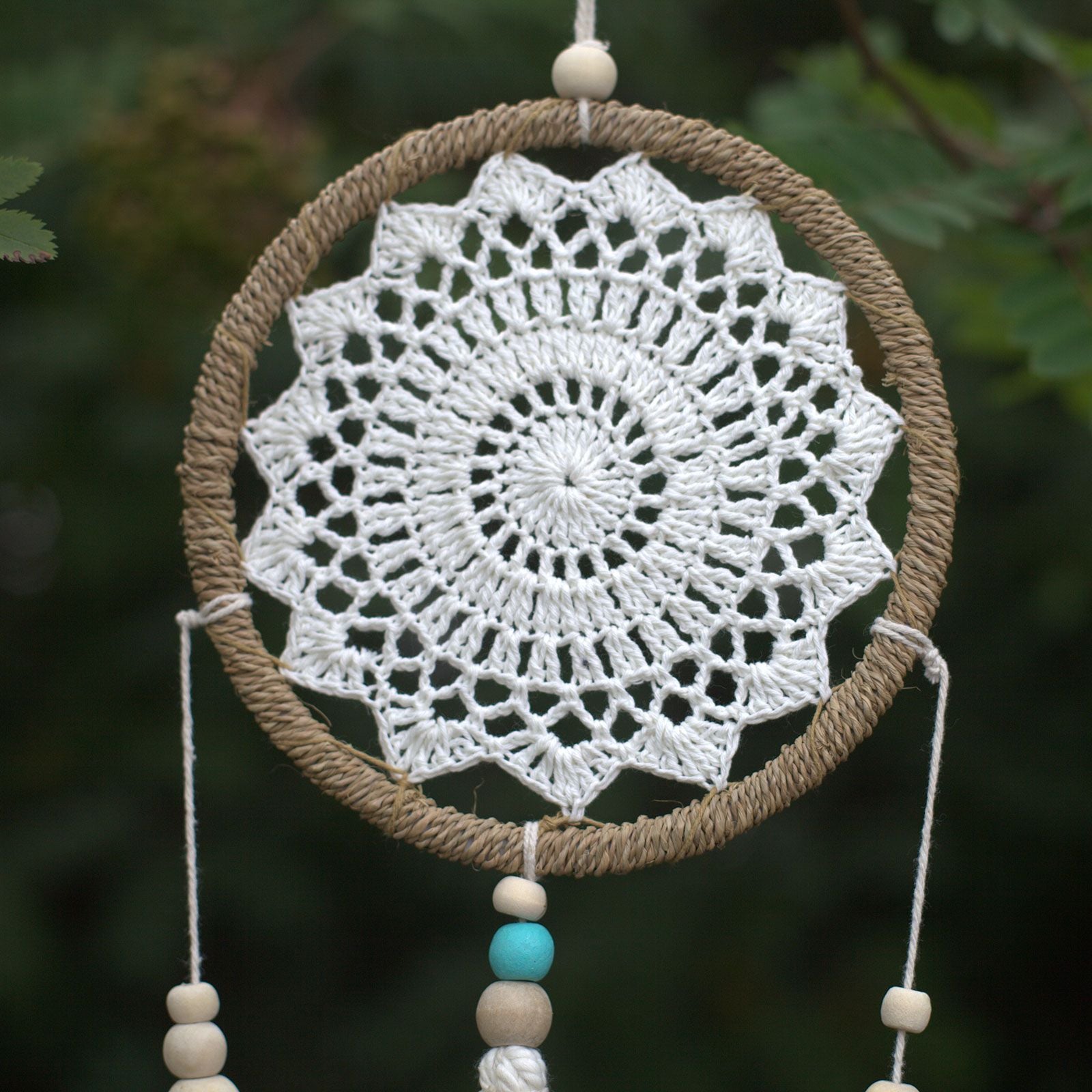 Natural Elemental Spirits Dreamcatcher | Medium 40cm | Handmade in Bali